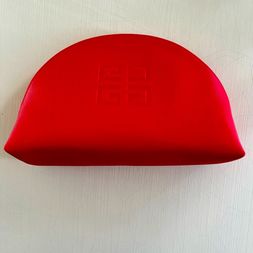 New Red Givenchy cosmetic bag